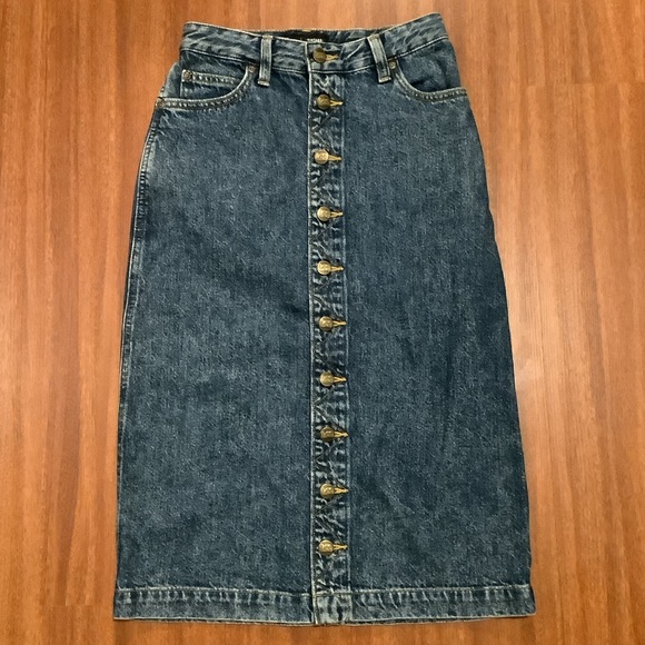 Lee Dresses & Skirts - Lee vintage modern high rise midi skirt size 26